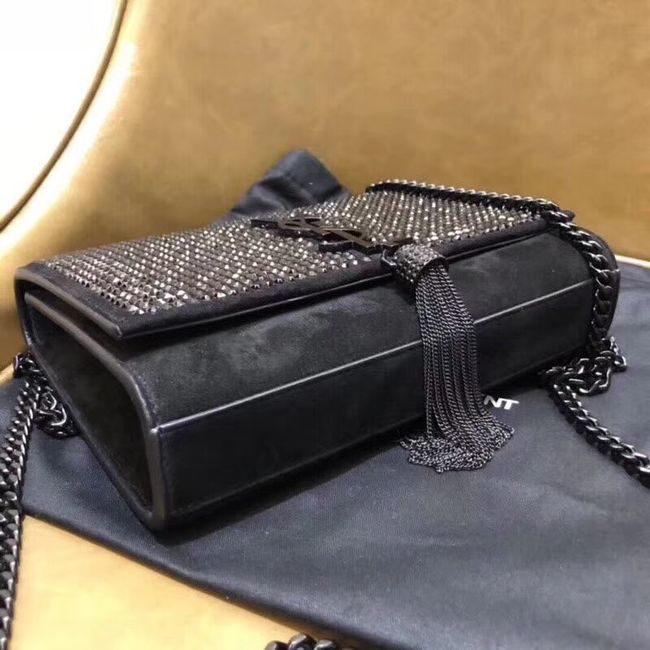 SAINT LAURENT leather shoulder bag Y552024 black