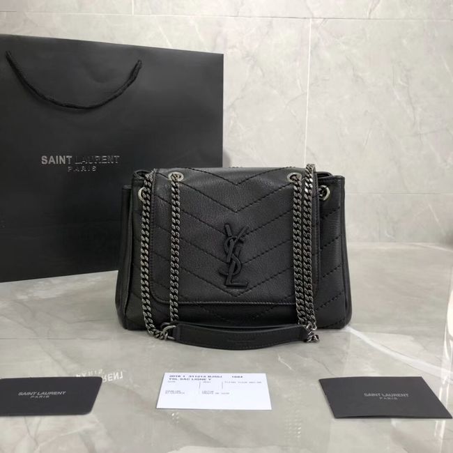 SAINT LAURENT leather shoulder bag Y554248 black