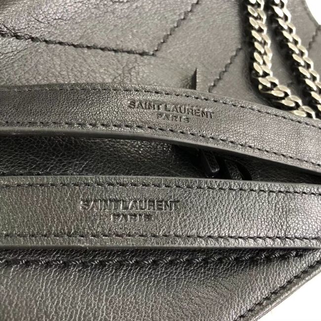 SAINT LAURENT leather shoulder bag Y554248 black