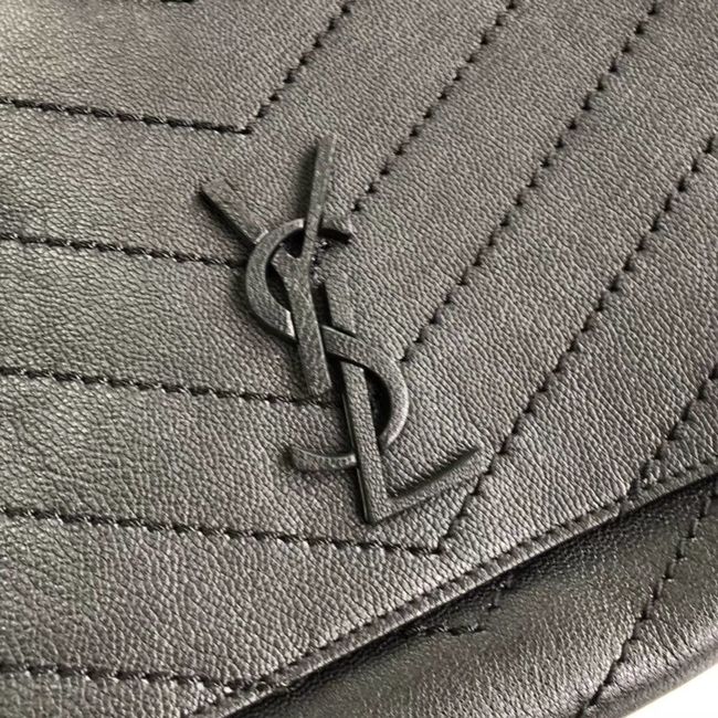 SAINT LAURENT leather shoulder bag Y554256 black