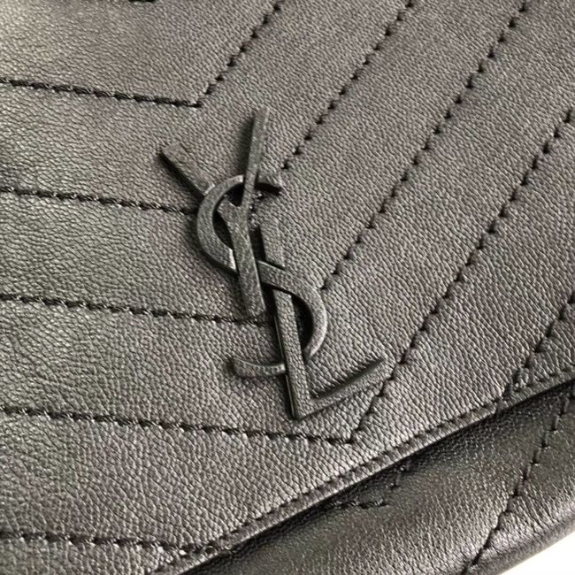SAINT LAURENT leather shoulder bag Y554256 black