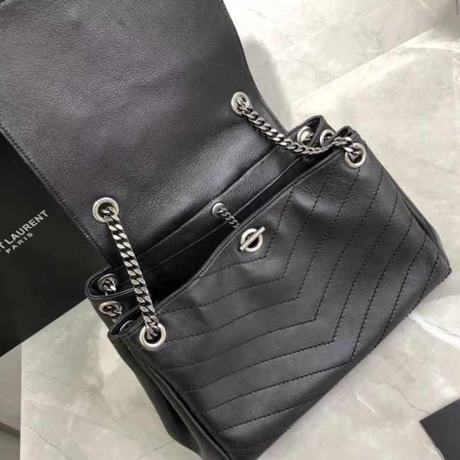 SAINT LAURENT leather shoulder bag Y554256 black