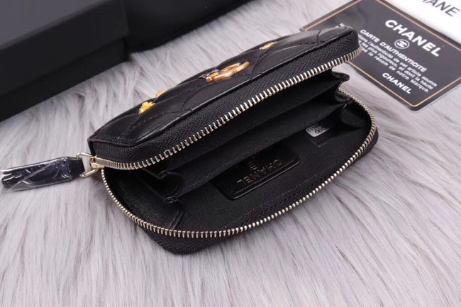 Chanel classic card holder A81610 black