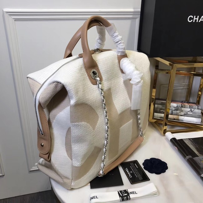 Chanel large shopping bag C3403 cream