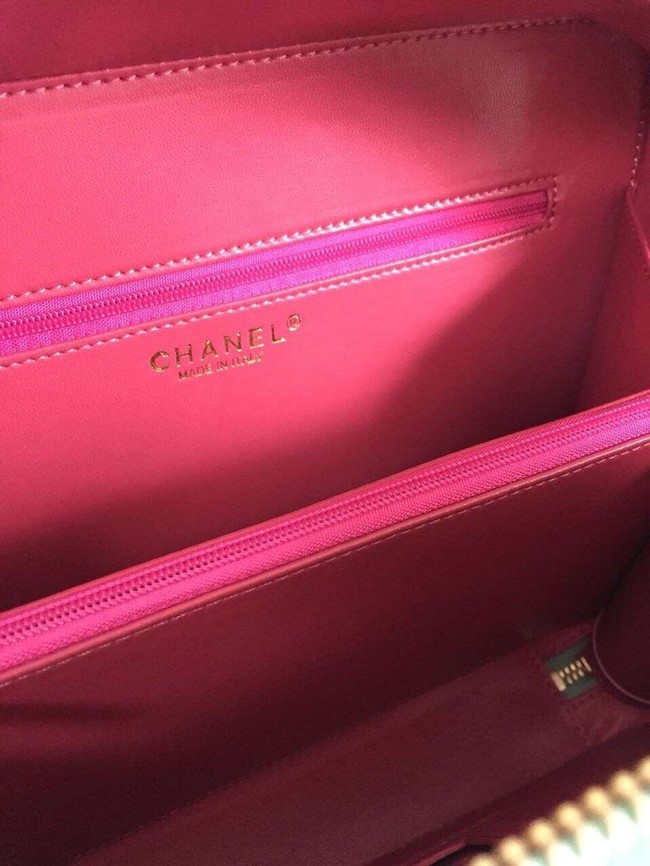 Chanel vanity case Grained Calfskin & gold-Tone Metal A93343 Pink&Green&blue