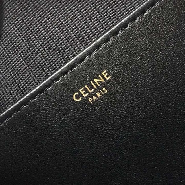 CELINE CROSS BODY MEDIUM C CHARM BAG IN QUILTED CALFSKIN 188353 BLACK