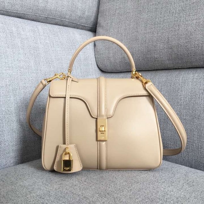 CELINE SMALL 16 BAG IN SATINATED CALFSKIN 188003 cream