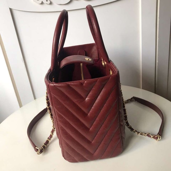 Chanel Original large shopping bag A57974 Burgundy