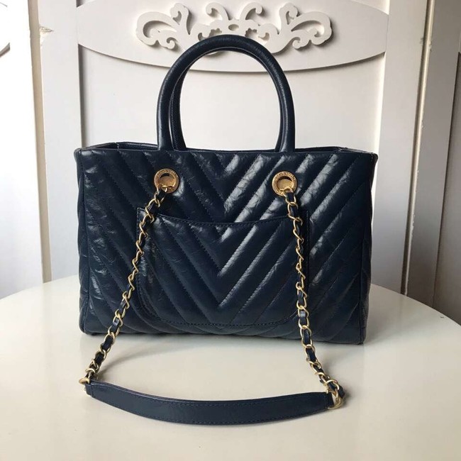 Chanel Original large shopping bag A57974 dark blue