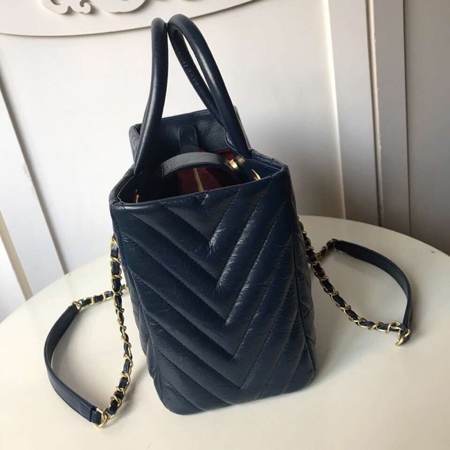 Chanel Original large shopping bag A57974 dark blue