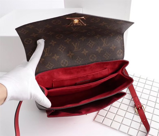 Louis Vuitton Monogram Canvas Pochette Metis Bag M54879 red