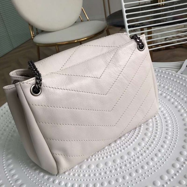 SAINT LAURENT leather shoulder bag Y554248 cream