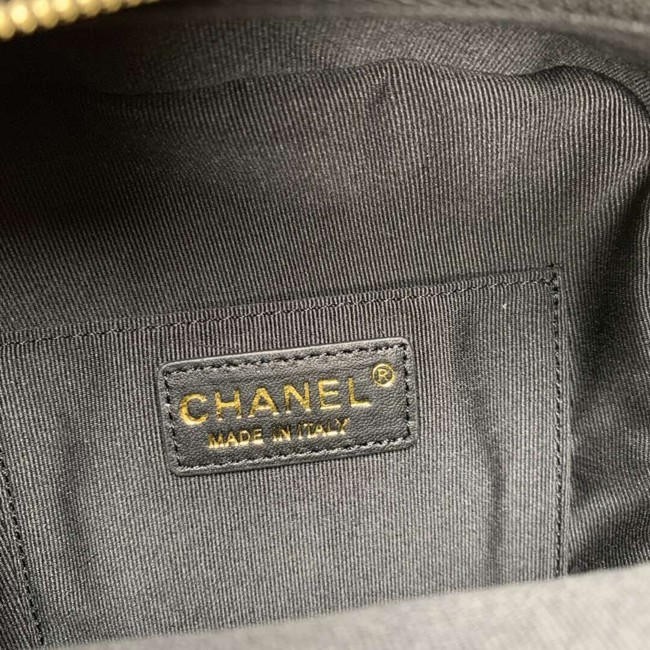 Chanel Grained Calfskin & Gold-Tone Metal backpack AS0003 black