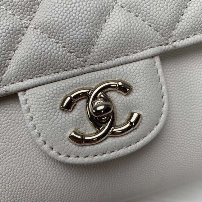 Chanel Grained Calfskin & Gold-Tone Metal backpack AS0004 creamy-white