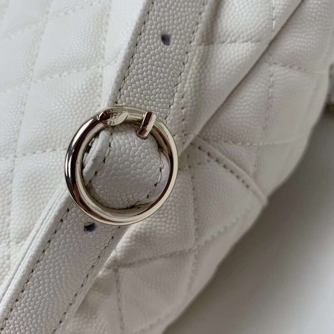 Chanel Grained Calfskin & Gold-Tone Metal backpack AS0004 creamy-white