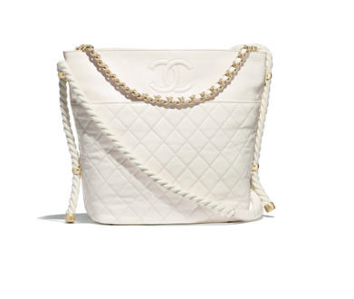 Chanel hobo handbag AS0076 white