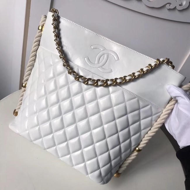 Chanel hobo handbag AS0076 white