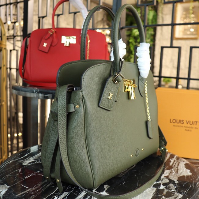 Louis Vuitton Veau Nuage Leather Milla MM M51685 green