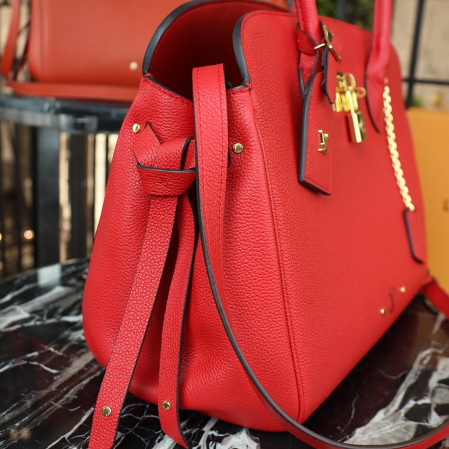 Louis Vuitton Veau Nuage Leather Milla MM M51685 red