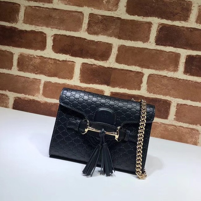 Gucci Mini leather bag 449636 black