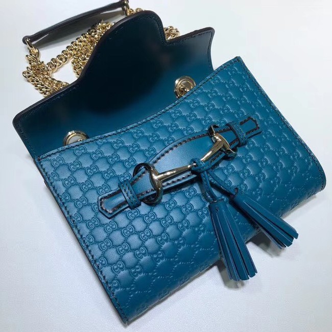 Gucci Mini leather bag 449636 blue