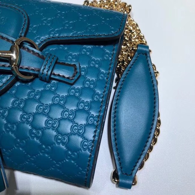 Gucci Mini leather bag 449636 blue