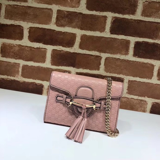 Gucci Mini leather bag 449636 pink