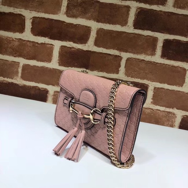 Gucci Mini leather bag 449636 pink