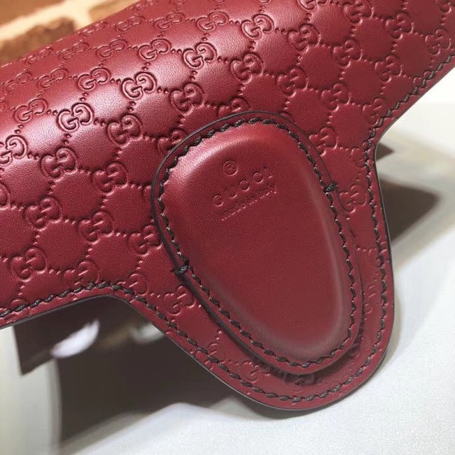Gucci Mini leather bag 449636 red