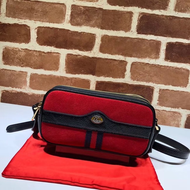 Gucci Ophidia mini GG bag 546597 red velvet