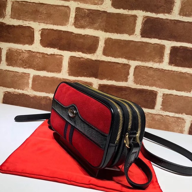 Gucci Ophidia mini GG bag 546597 red velvet