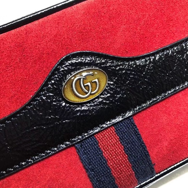 Gucci Ophidia mini GG bag 546597 red velvet