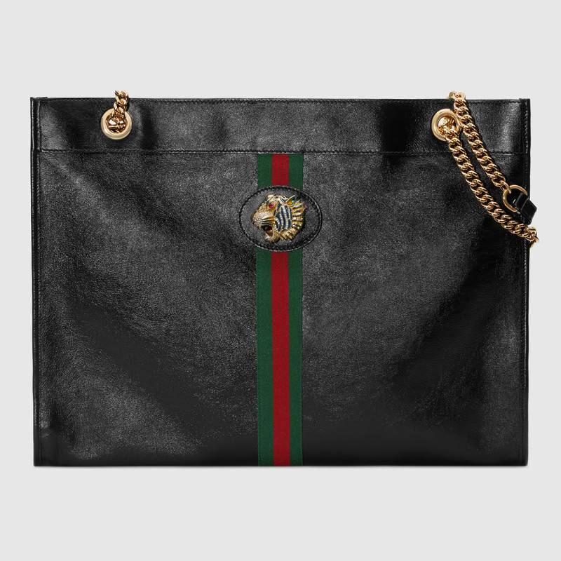 Gucci Rajah large tote 537219 black