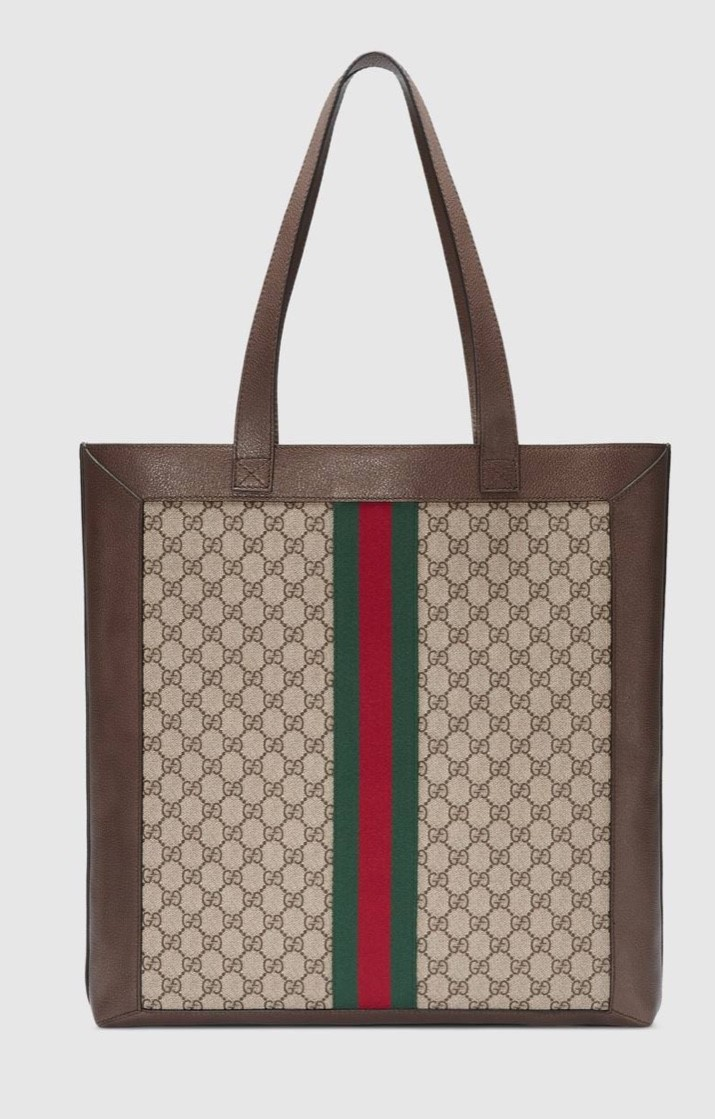 Gucci Ophidia Soft GG Supreme Large Tote Bag GG5689 Brown