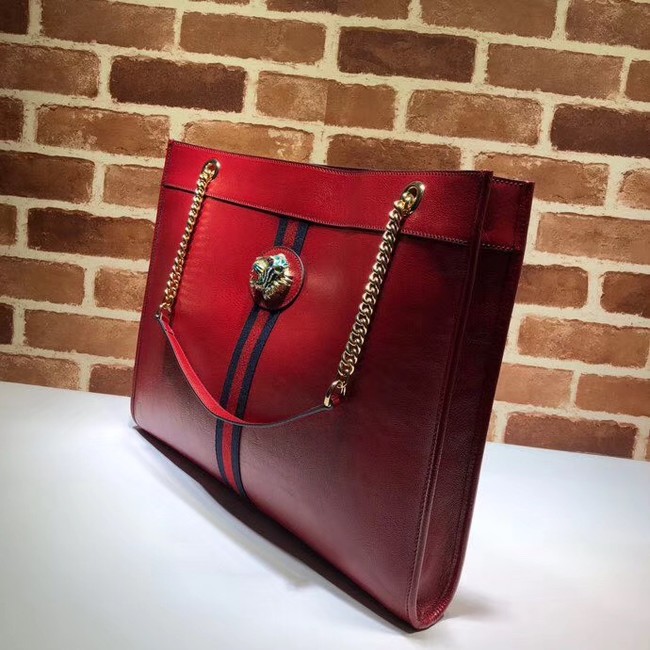 Gucci Rajah large tote 537219 red