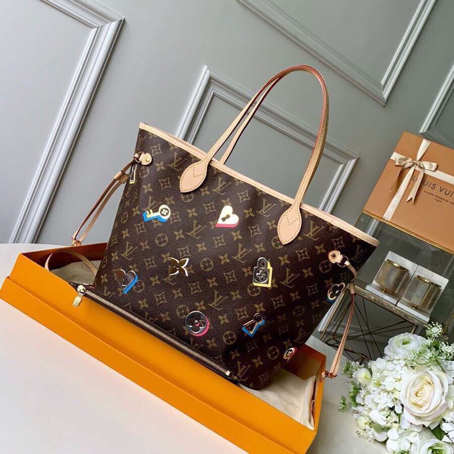 Louis Vuitton Original Monogram Canvas NEVERFULL MM M44364