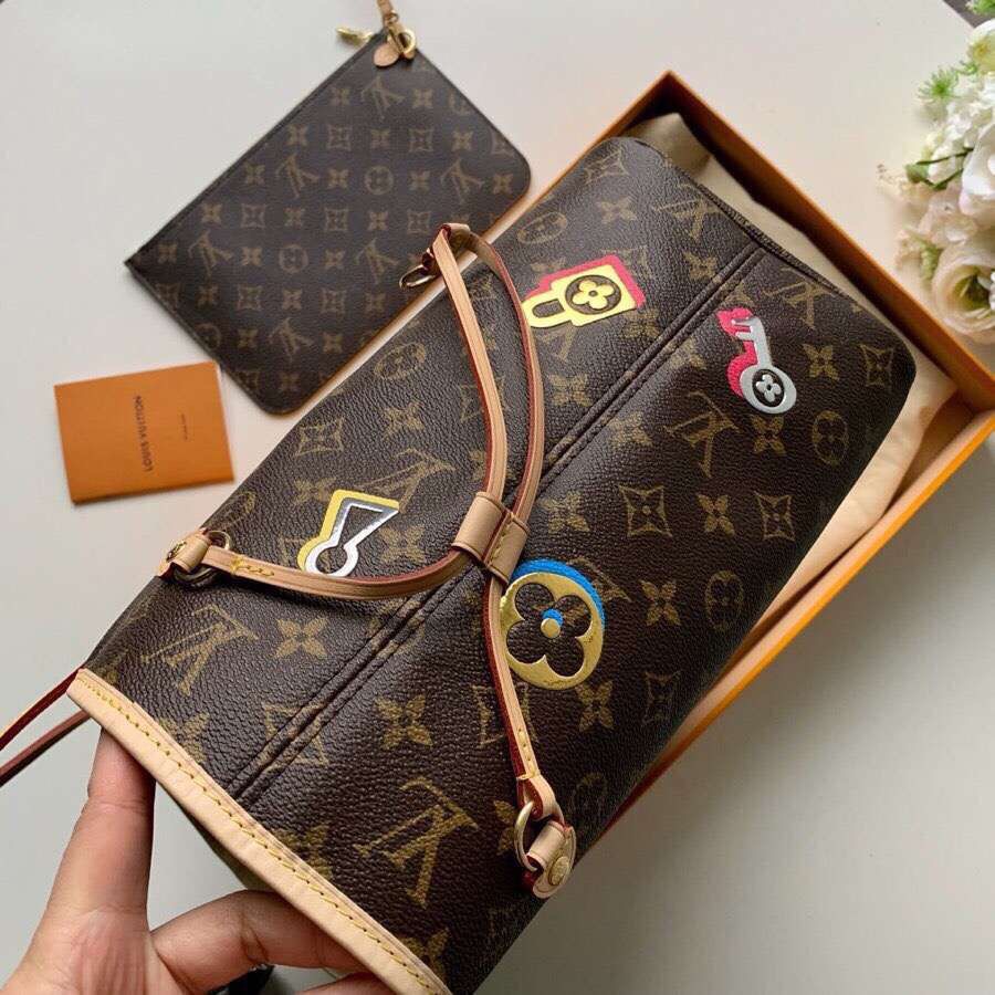 Louis Vuitton Original Monogram Canvas NEVERFULL MM M44364