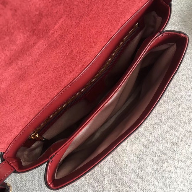 Gucci Arli medium shoulder bag 550126 Bordeaux suede