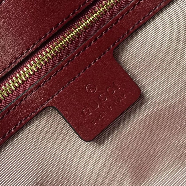 Gucci Arli medium shoulder bag 550126 Bordeaux suede