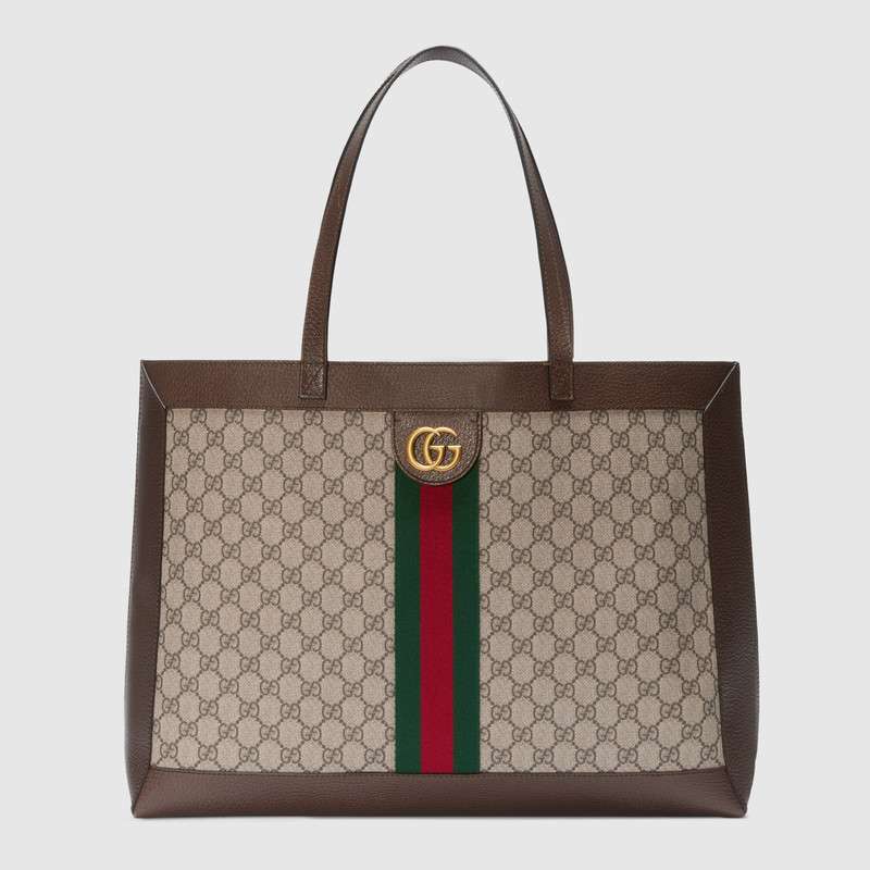 Gucci Ophidia GG tote with Three Little Pigs 547947 brown