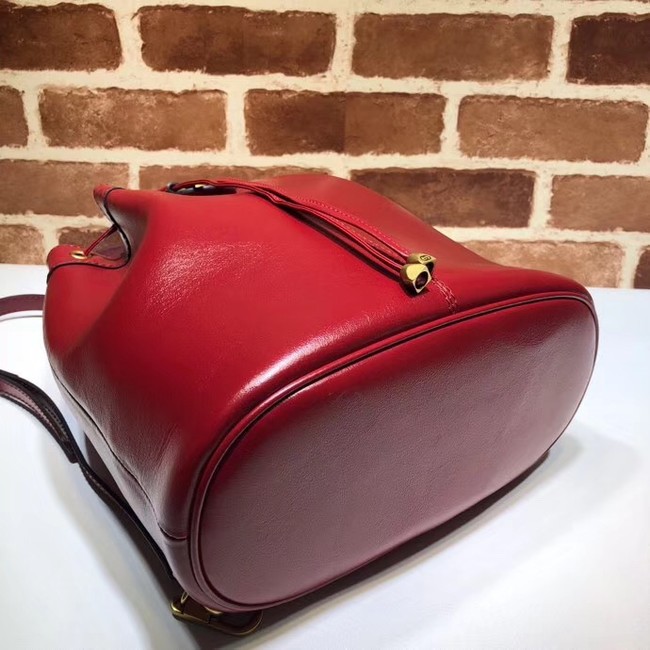 Gucci medium bucket Backpack 550189 red