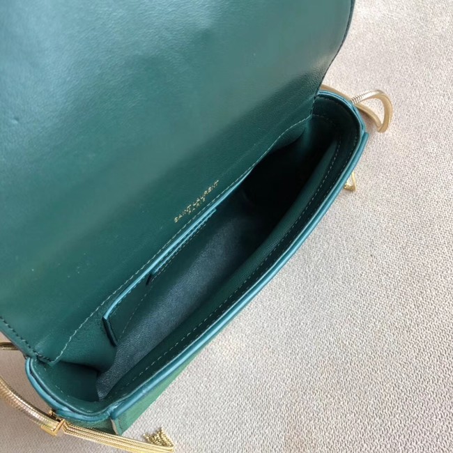 SAINT LAURENT Kate medium leather shoulder bag 539213 green