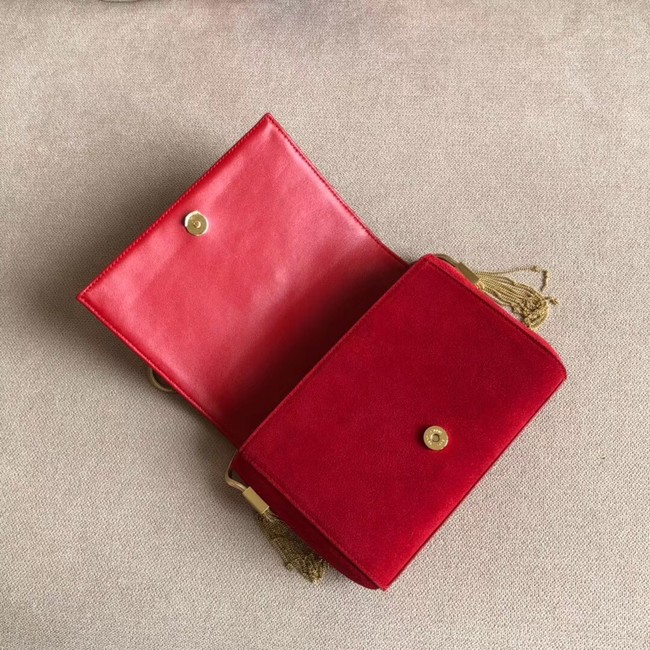 SAINT LAURENT Kate medium leather shoulder bag 539213 red
