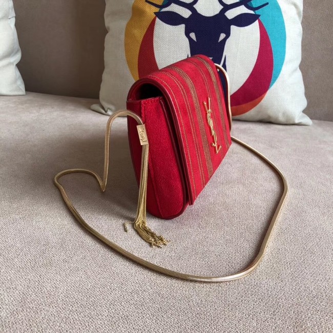 SAINT LAURENT Kate medium leather shoulder bag 539213 red