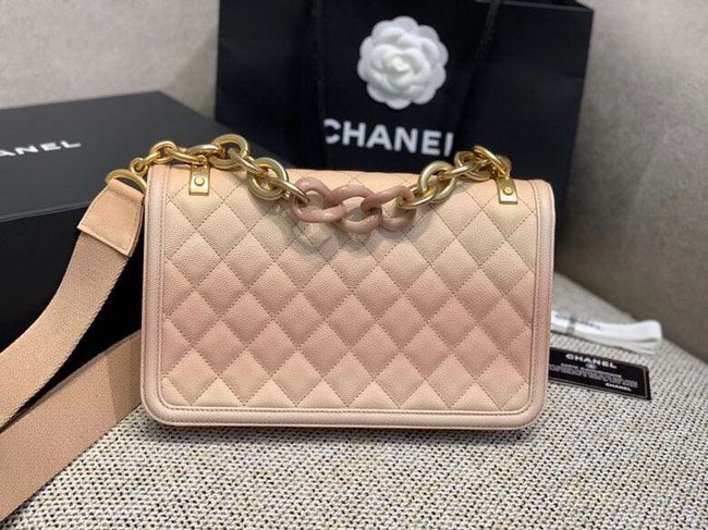 Chanel flap bag AS0062 apricot