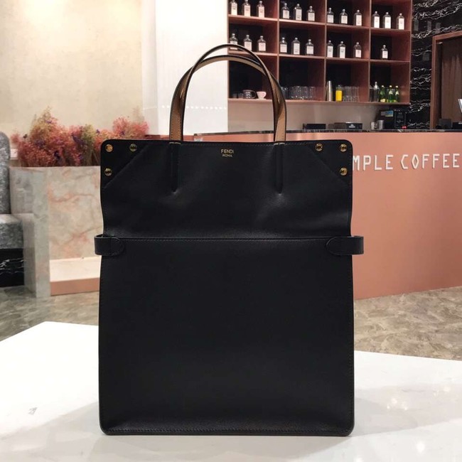 FENDI FLIP REGULAR Multicolor leather and suede bag 8BT302A