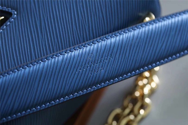 Louis vuitton original epi leather TWIST MM M52870 blue