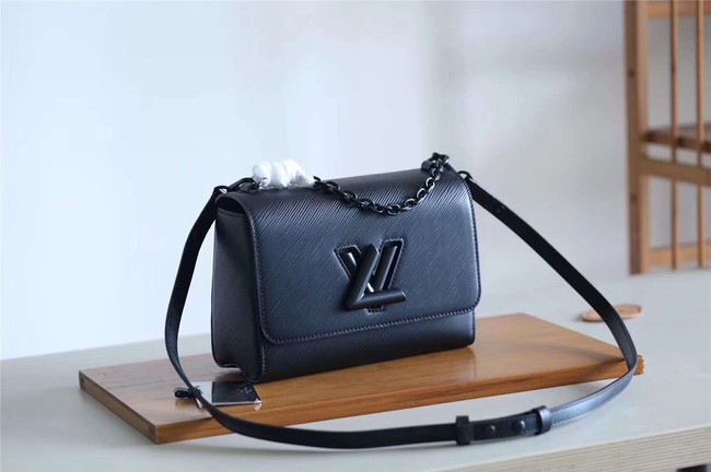 Louis vuitton original epi leather TWIST MM M53236 black