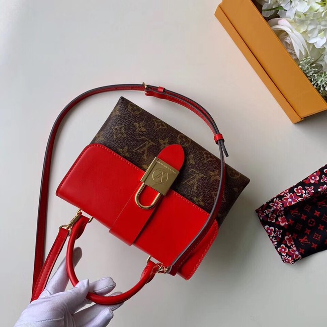 Louis vuitton original LOCKY BB M44080 Coquelicot Red