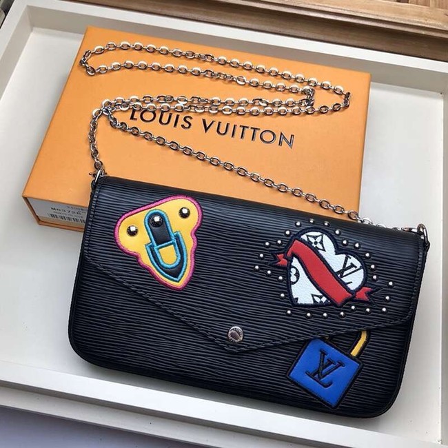 Louis vuitton Original POCHETTE FELICIE M63726 black